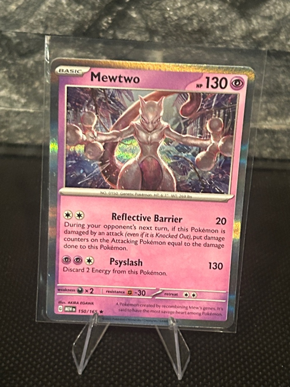Pokemon Mewtwo Holo 150/165 from the Scarlet & Violet 151 Set M/NM